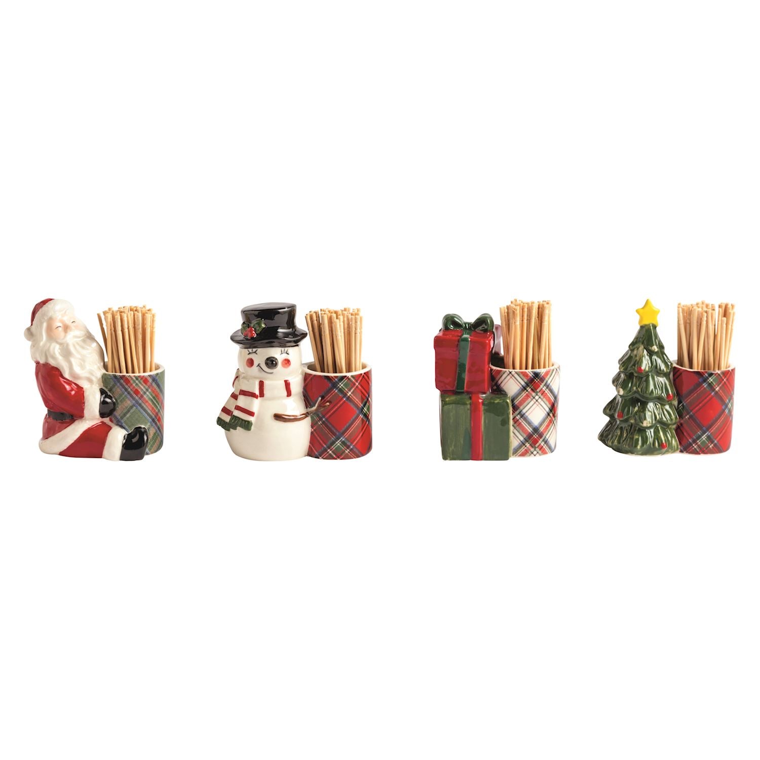 Tartan Toothpick Holder