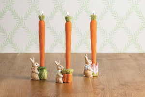 Bunny Carrot Taper Holder