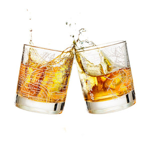 Pittsburgh Etched Rocks Glass