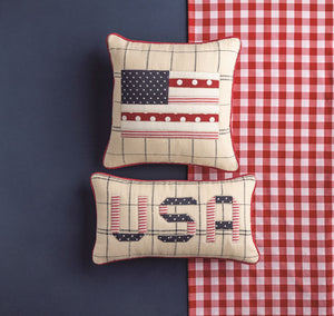 Flag Quilted Pillow
