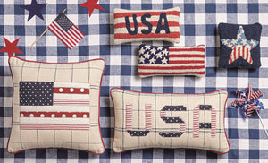 USA Quilted Pillow