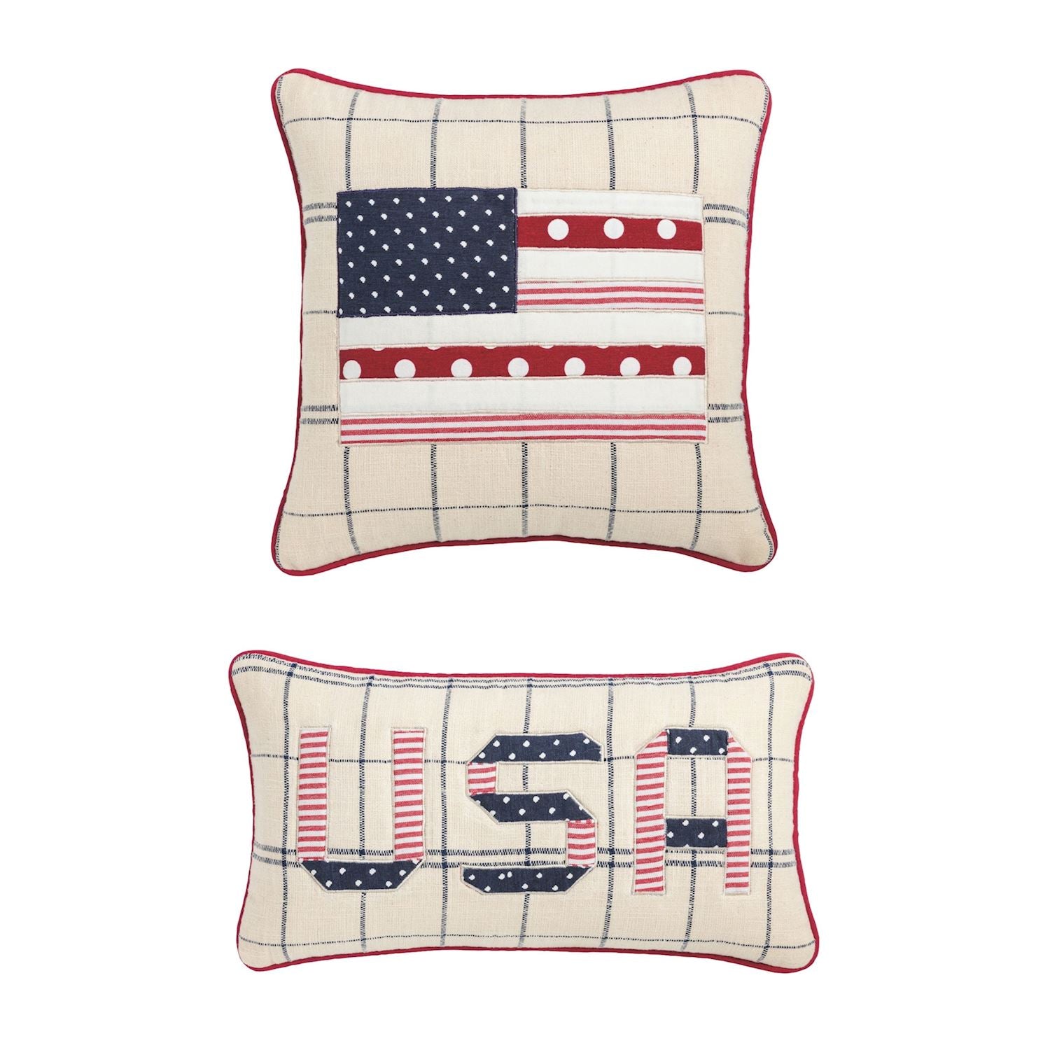 Flag Quilted Pillow