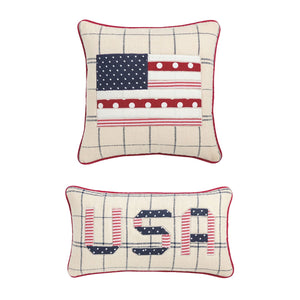 Flag Quilted Pillow