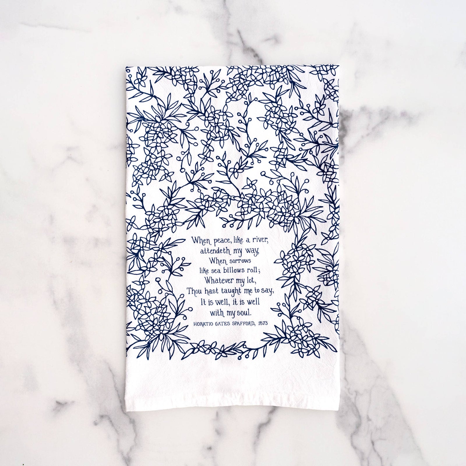 It Is Well With My Soul Hymn Tea Towel