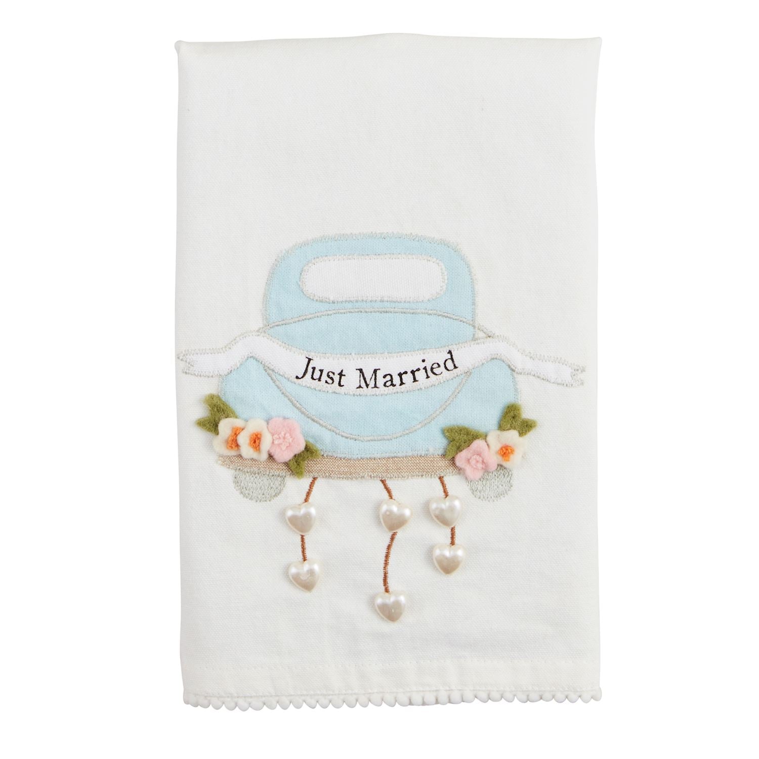 Just Married Wedding Tea Towel