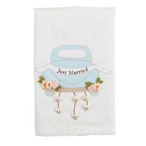 Just Married Wedding Tea Towel