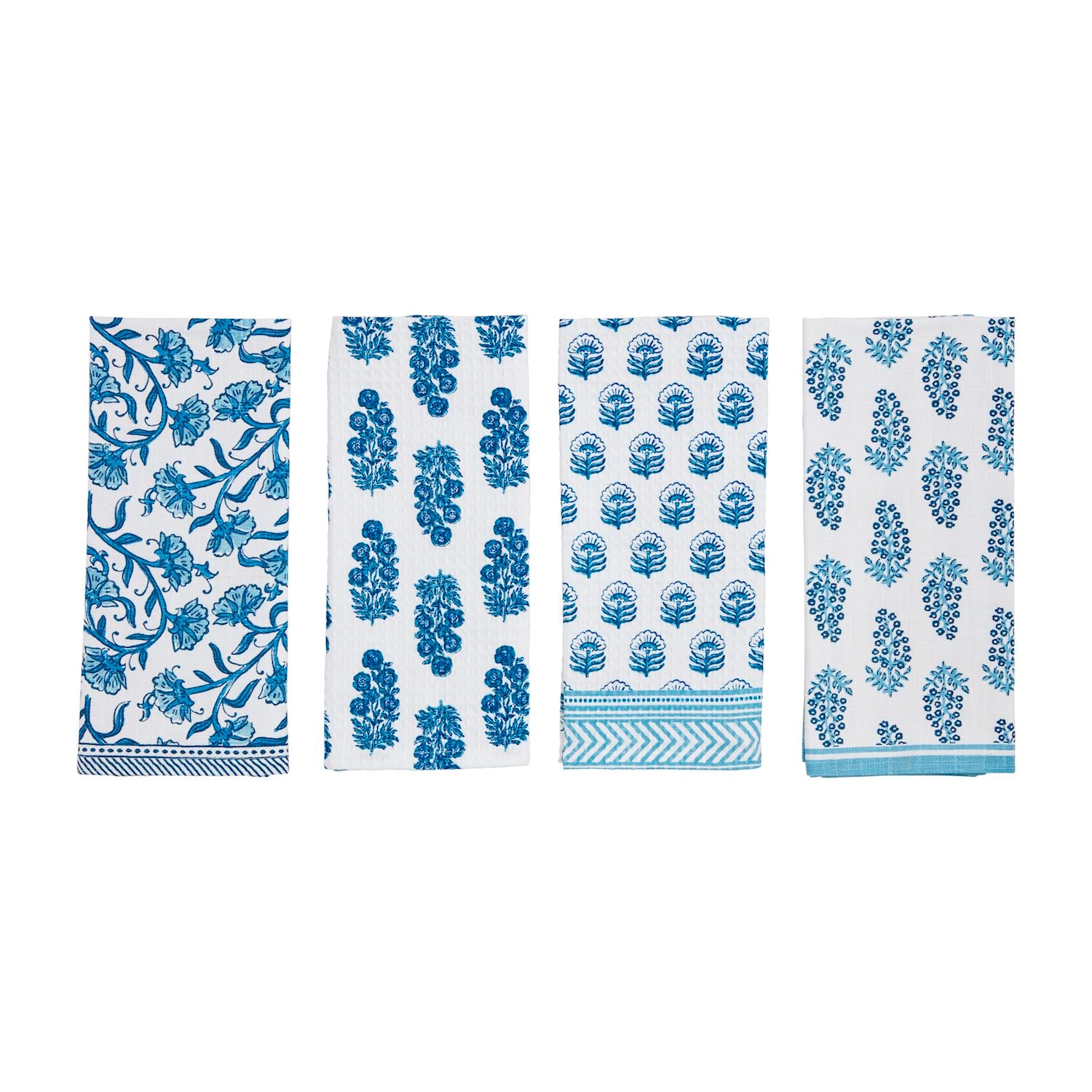 Buti Blue Block Tea Towel