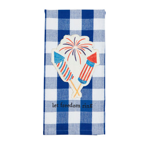 Firework Patch Americana Tea Towel