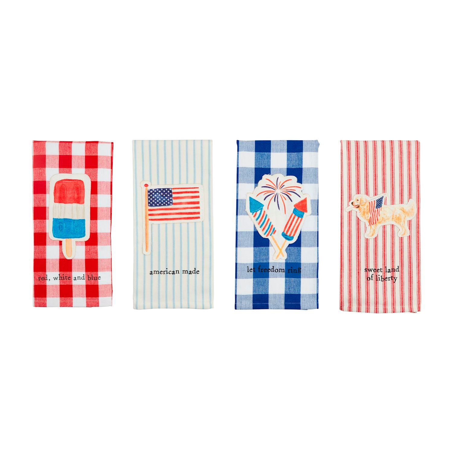 Firework Patch Americana Tea Towel