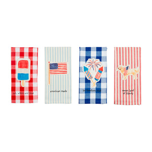 Firework Patch Americana Tea Towel