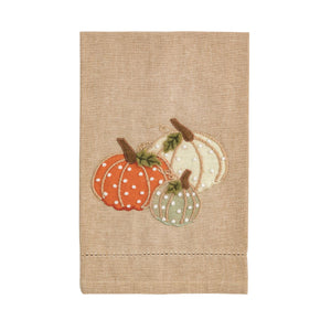 Pumpkins French Knot Towel