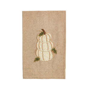 Stacked Pumpkin French Knot Towel