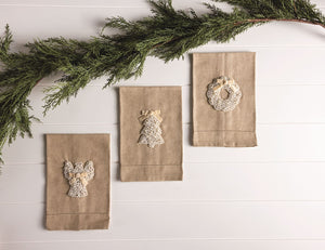 Wreath Pearl Tea Towel