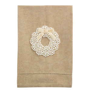 Wreath Pearl Tea Towel