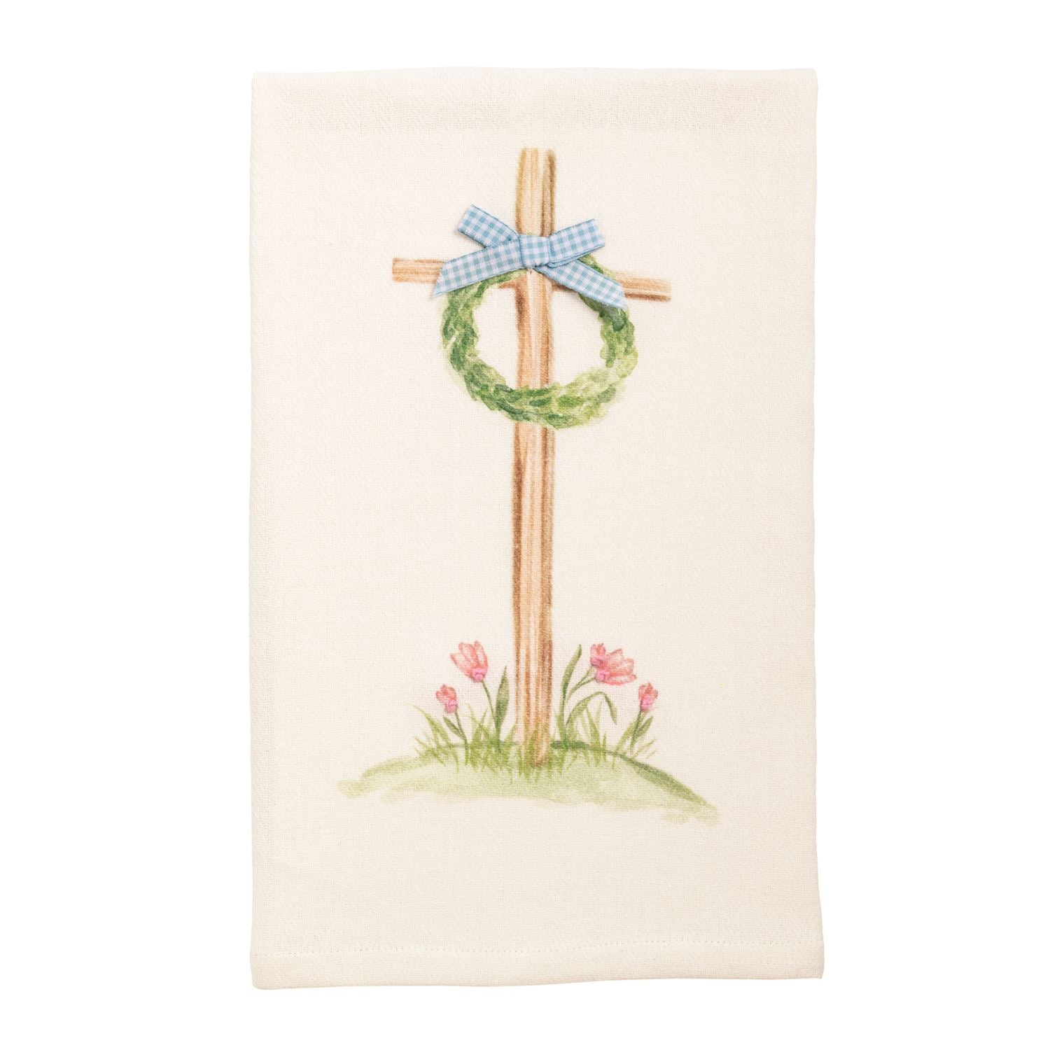 Easter Cross With Wreath Towel