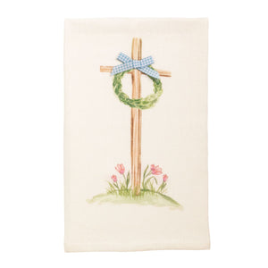 Easter Cross With Wreath Towel