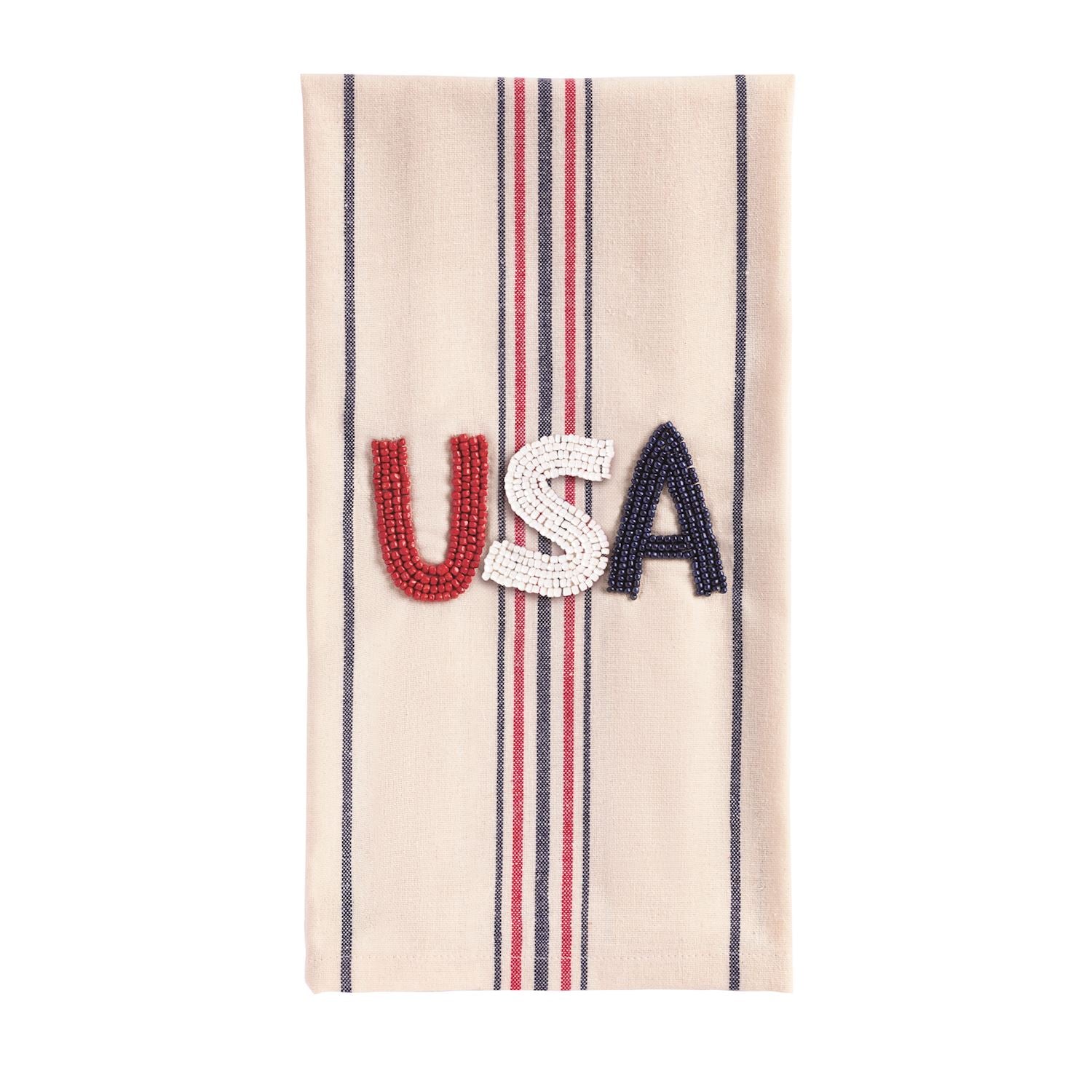 USA Beaded Towel