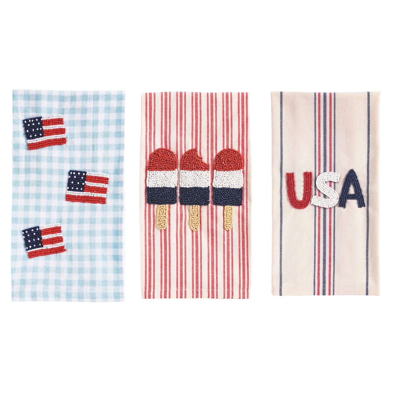 USA Beaded Towel