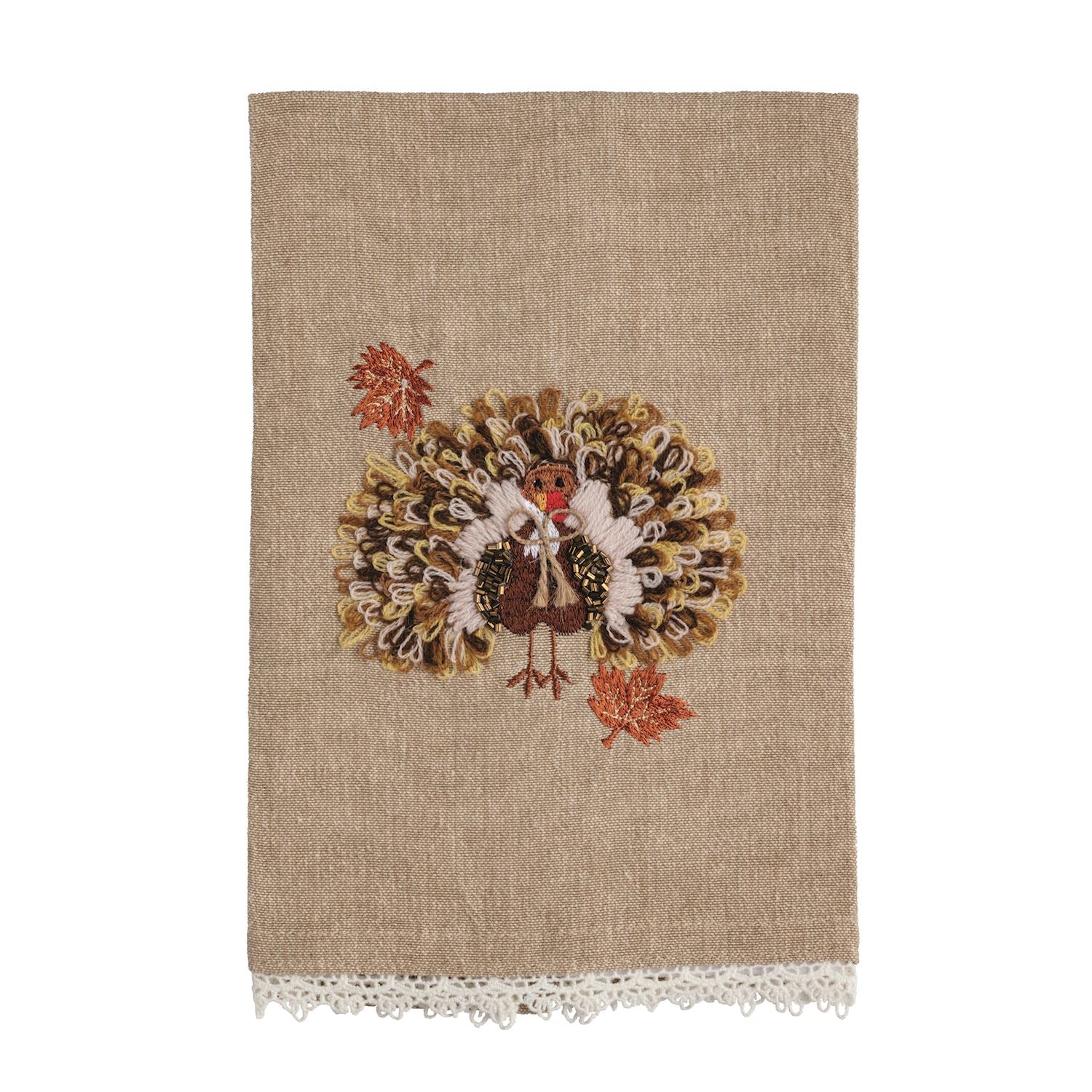 Turkey Beaded Embroidered Towel