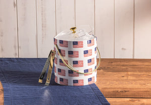 American Flag Ice Bucket