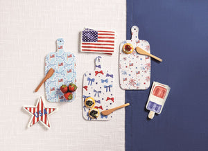 Americana Melamine Board & Napkin Set