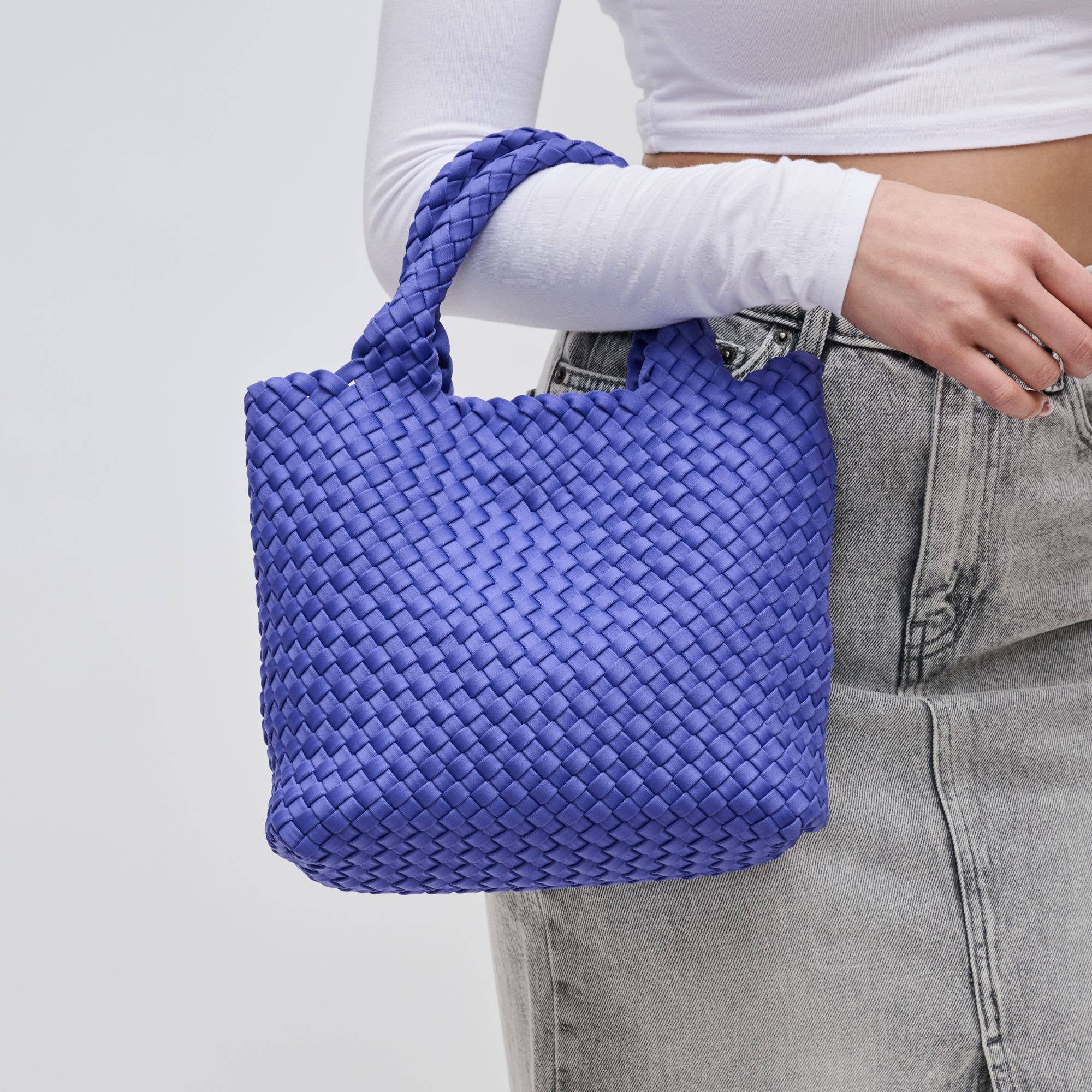 Sky's The Limit - Small Woven Neoprene Crossbody: Wine