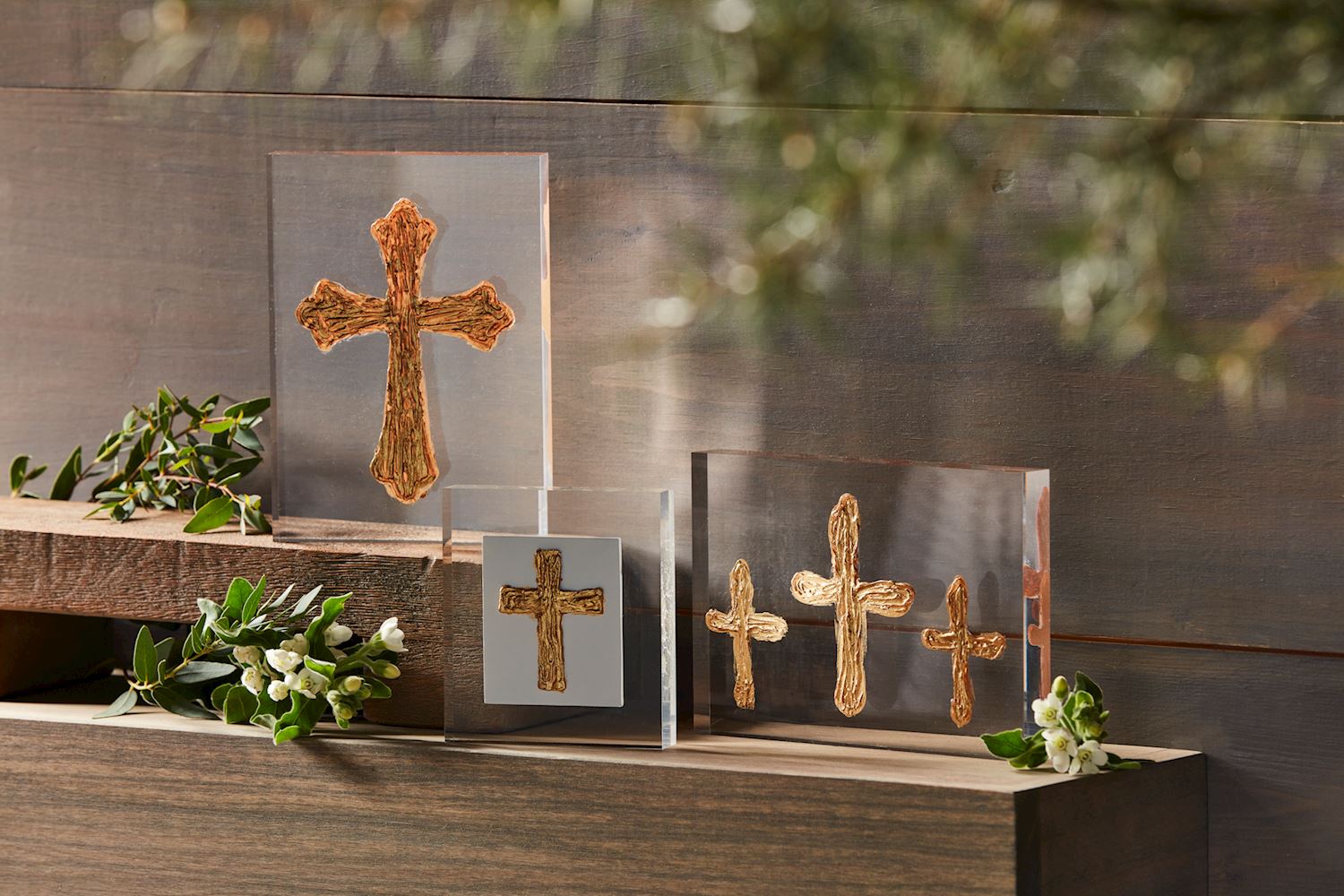 Triple Cross Acrylic Plaque