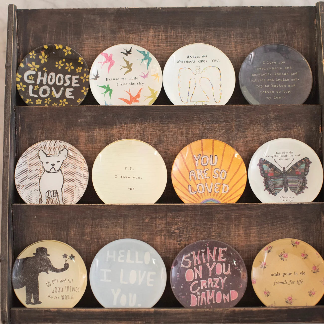 Butterfly Round Decoupage Plate