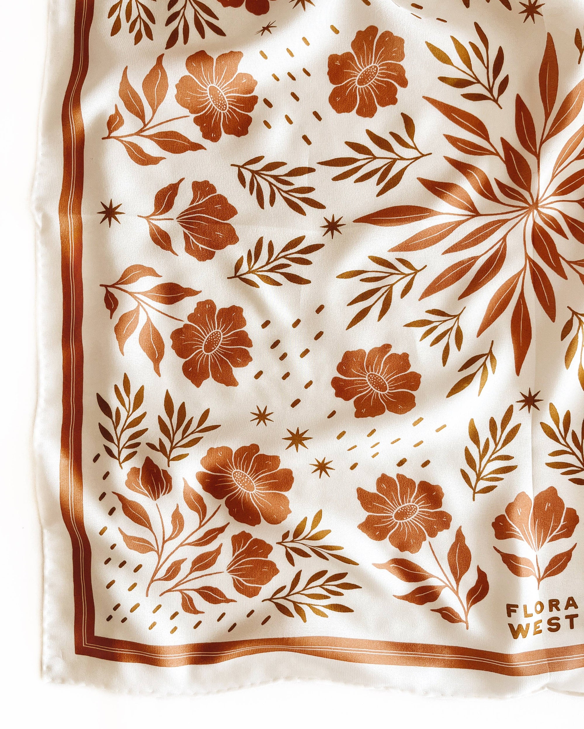 Silk Bandana Scarf - Desert