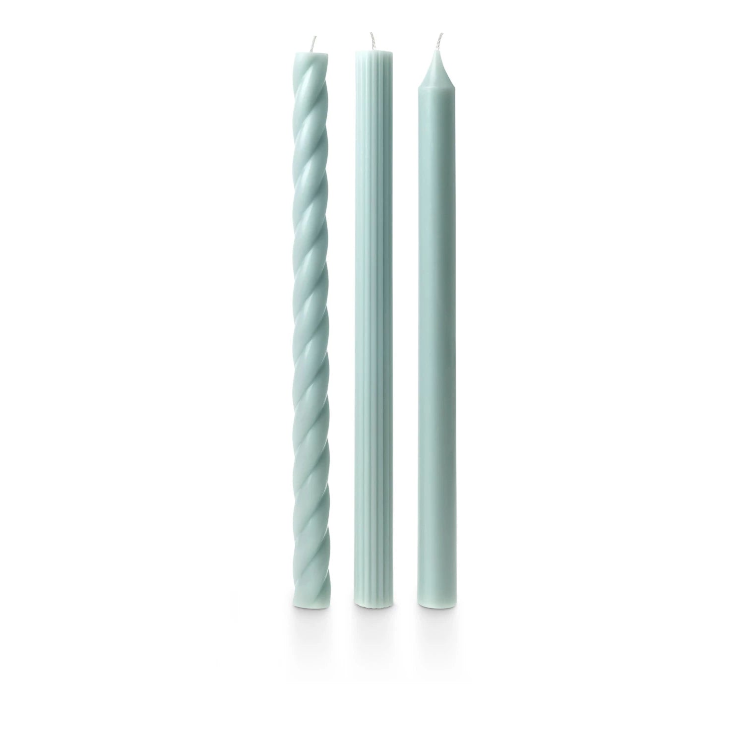 Assorted taper candles- sea salt