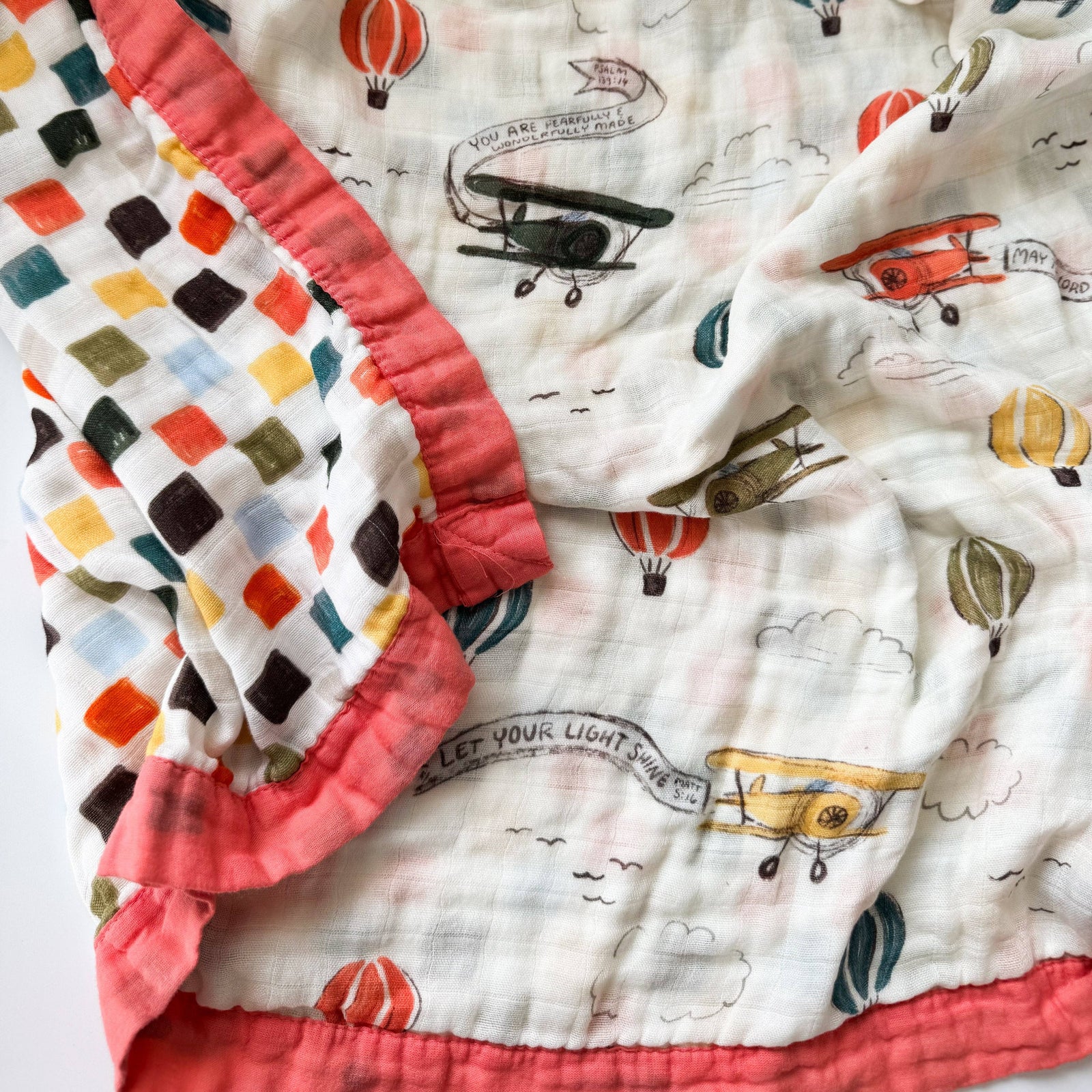 Scripture Planes Muslin Blanket