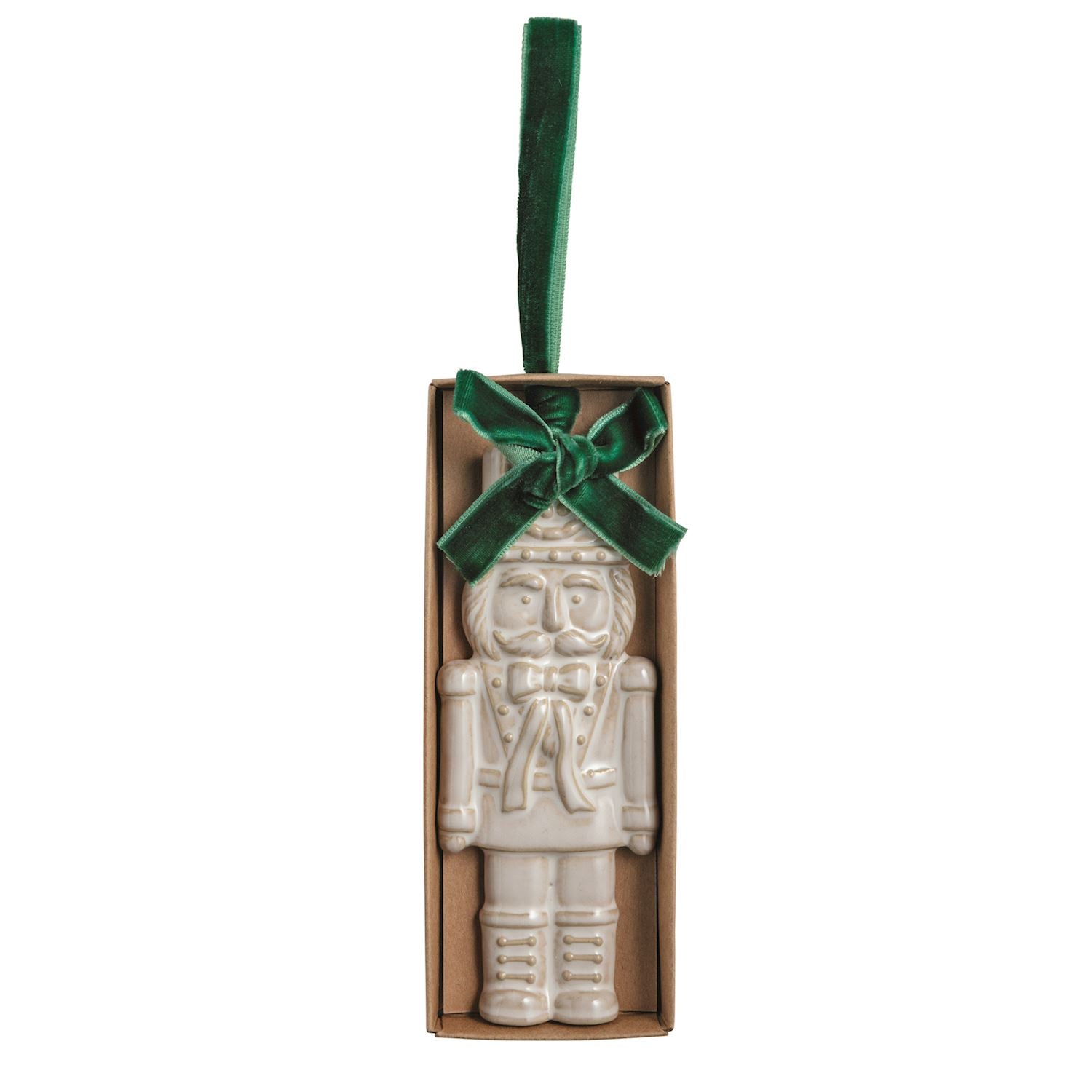 White Nutcracker Ornament