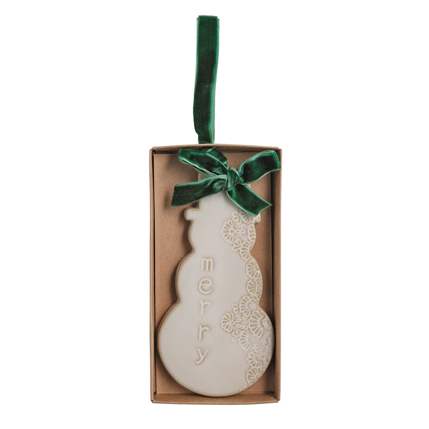White Snowman Ornament
