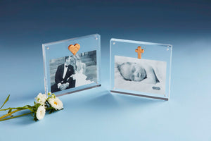 Gold Cross Acrylic Frame