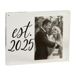 Est 2025 acrylic frame
