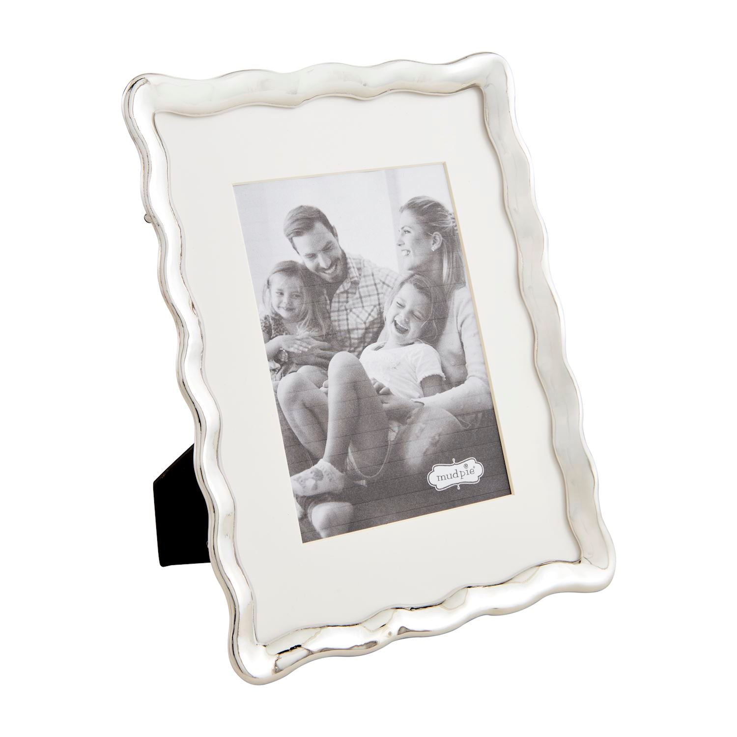 Large Wavy Silver Frame
