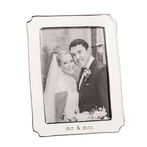 Mr. & Mrs. Enamel Frame - 5x7