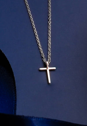 Faithful Sterling Silver Cross Necklace