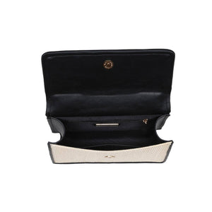 Ruth Crossbody: Ivory/ Black