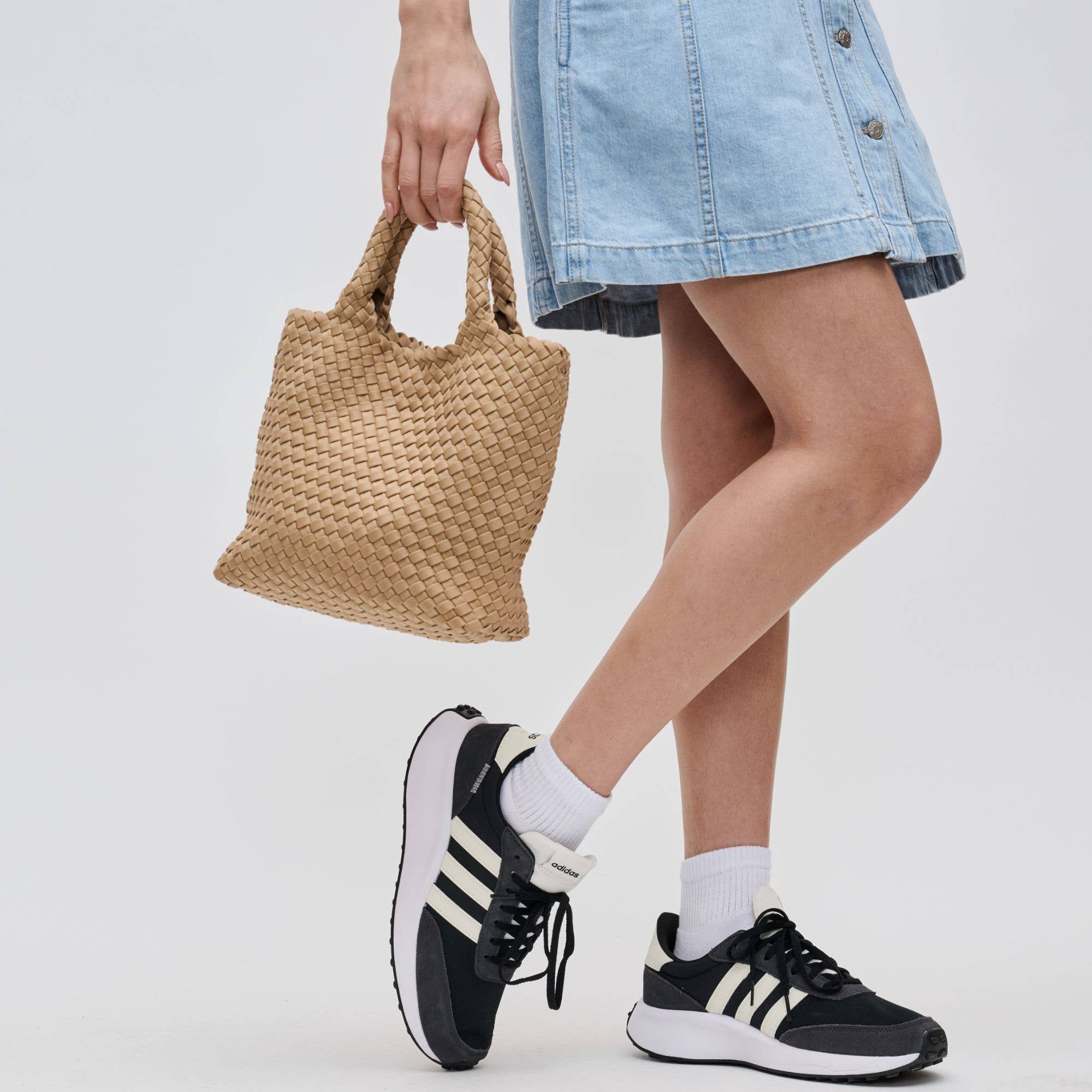 Sky's The Limit - Small Woven Neoprene Crossbody: Wine