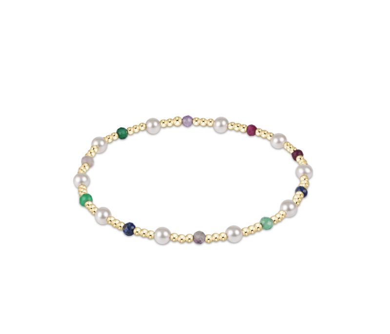 PEARL SINCERITY PATTERN 4MM BEAD BRACELET - HOT MESS FW25