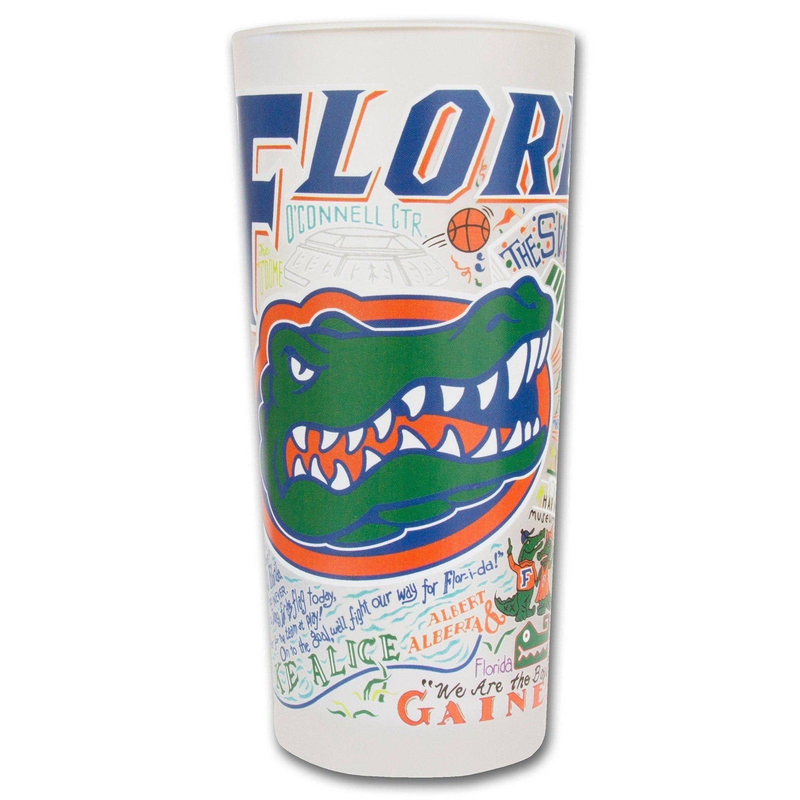 Florida, University of Collegiate Drinking Glass