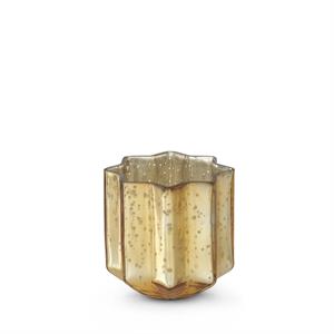 Gold Mercury Glass Star Container