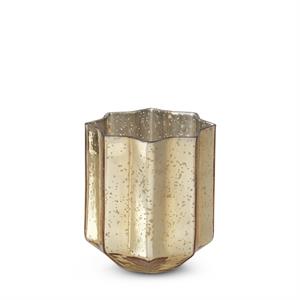Gold Mercury Glass Star Container