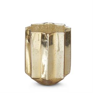 Gold Mercury Glass Star Container