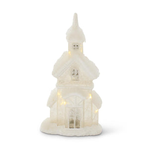 Silver Mercury Glass Houses LED