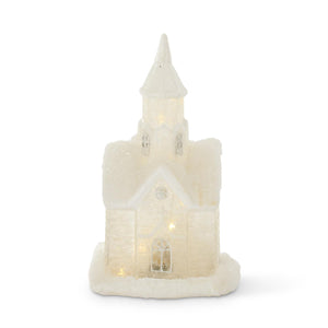 Silver Mercury Glass Houses LED