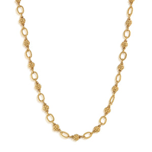 Berry Bead Chain, 18" - gold