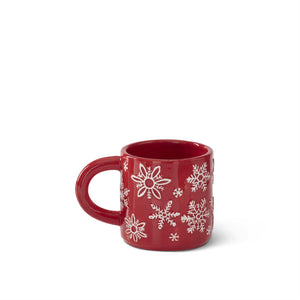 Red Snowflake Mug