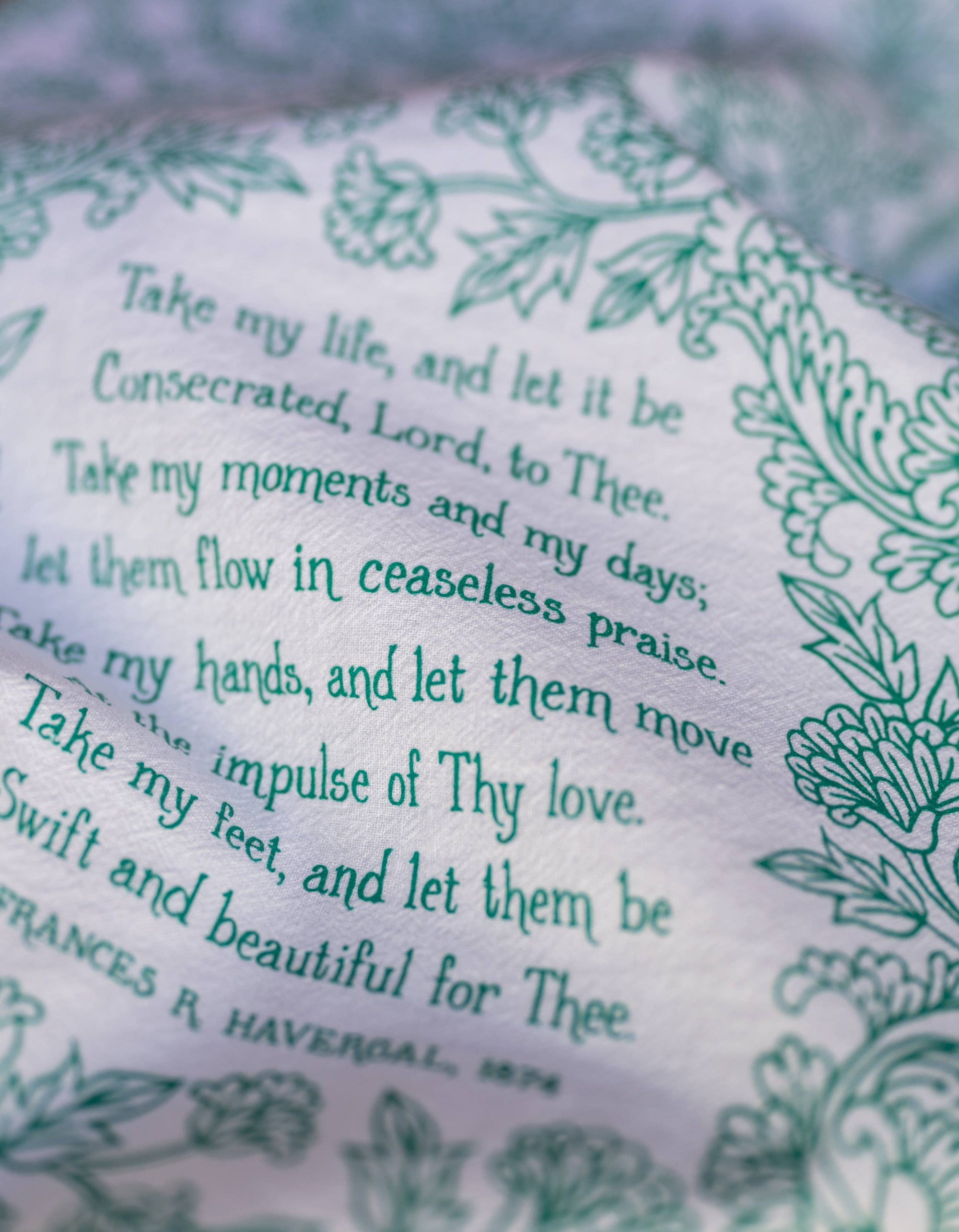 Take My Life and Let It Be Hymn Tea Towel